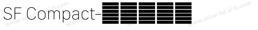SF Compact字体转换
